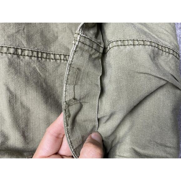 Unionbay Pants Womens 11 Green Capri Cropped Roll Cuff Stretch Twill Pockets - Picture 14 of 14